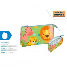 Vaikiška pieštukinė Jungle 3D 22 cm